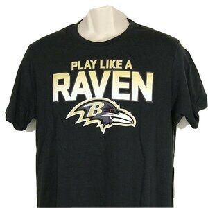 NFL Team Apparel 47 Baltimore Ravens T-Shirt Men Size S Black Short Sleeve NEW